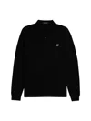 Fred Perry Cotton Polo In Black