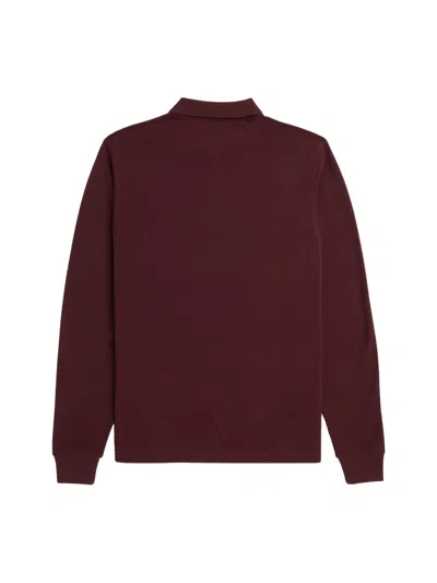 Fred Perry Cotton Polo In Burgundy