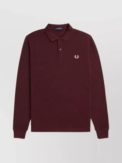 Fred Perry Cotton Polo Shirt In Brown