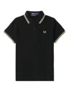 Fred Perry Cotton Polo Shirt In Black