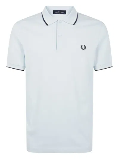 Fred Perry Cotton Polo Shirt In Blue
