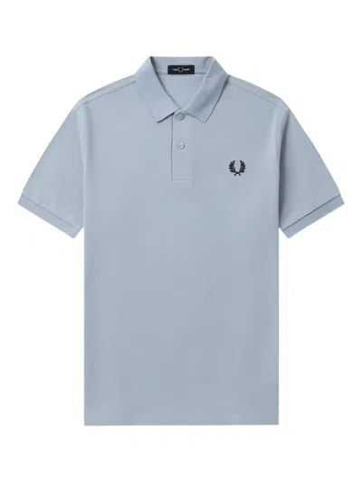 Fred Perry Cotton Polo Shirt In Blue