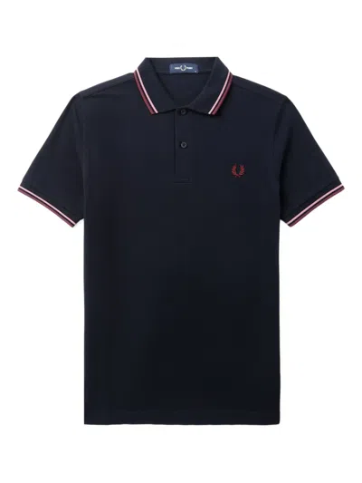 Fred Perry Cotton Polo Shirt In Black