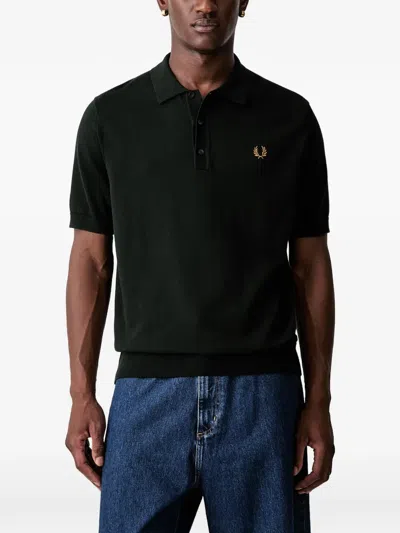 Fred Perry Cotton Polo Shirt In Green