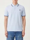 Fred Perry ポロシャツ メンズ カラー アジュール In Blue