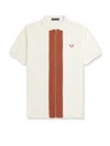 Fred Perry Cotton Polo Shirt With Zip In White