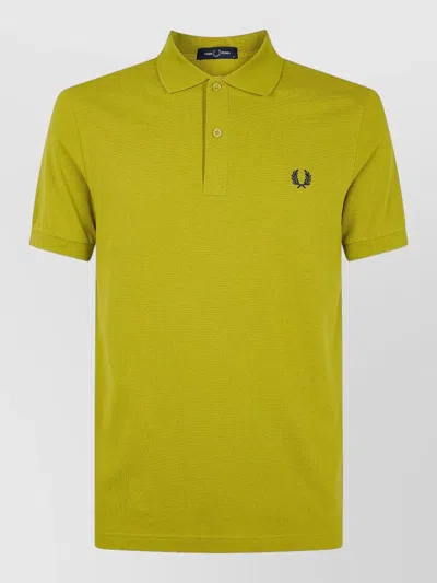 Fred Perry Cotton Shirt In Green