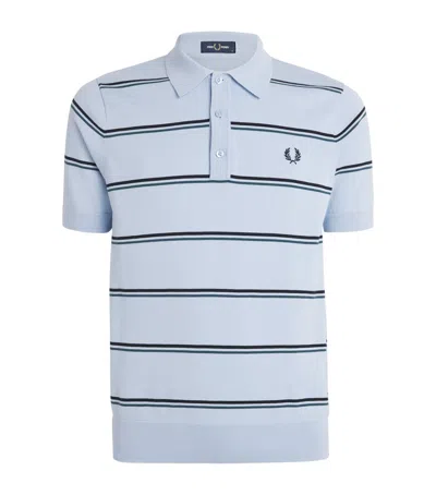 Fred Perry Cotton Stripe Logo Polo Shirt