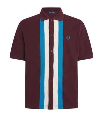 FRED PERRY COTTON STRIPED POLO SHIRT