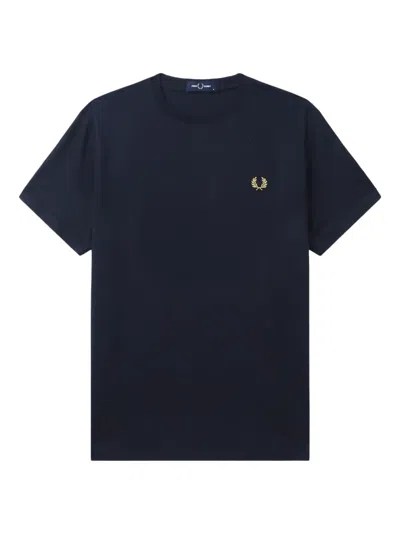 Fred Perry Cotton T-shirt In Blue