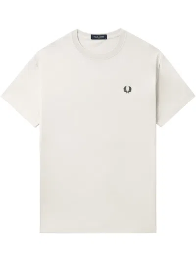 Fred Perry Cotton T-shirt In White