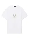 Fred Perry Laurel Wreath Graphic T Shirt White In White