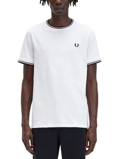 Fred Perry Cotton T-shirt In White