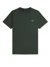 Fred Perry Mens Ringer T-shirt In Court Green X89