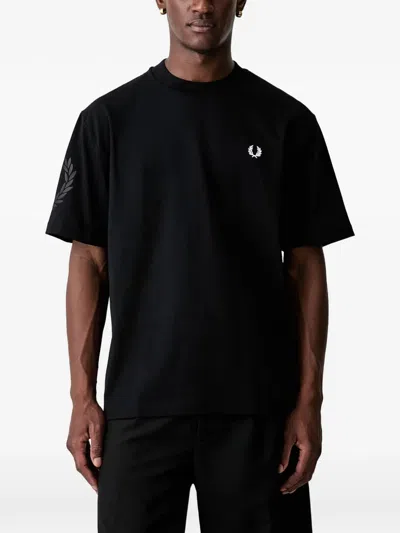 Fred Perry Cotton T-shirt In Black