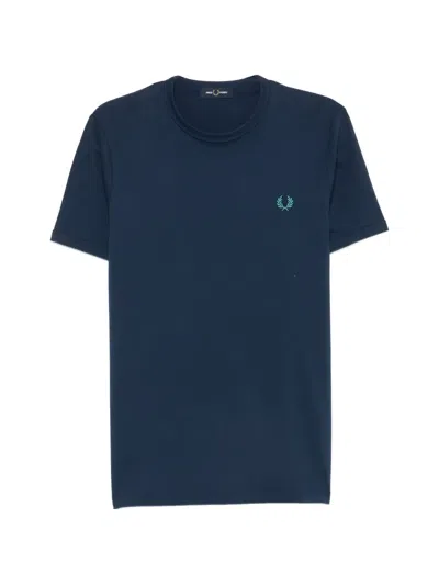 Fred Perry Cotton T-shirt In Blue
