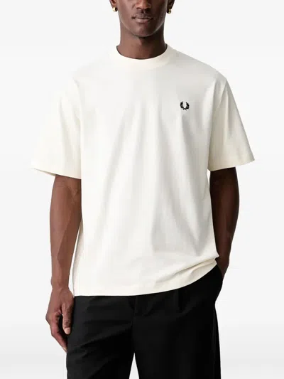 Fred Perry Cotton T-shirt In White