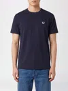 Fred Perry Tシャツ メンズ カラー ブラック In Blue