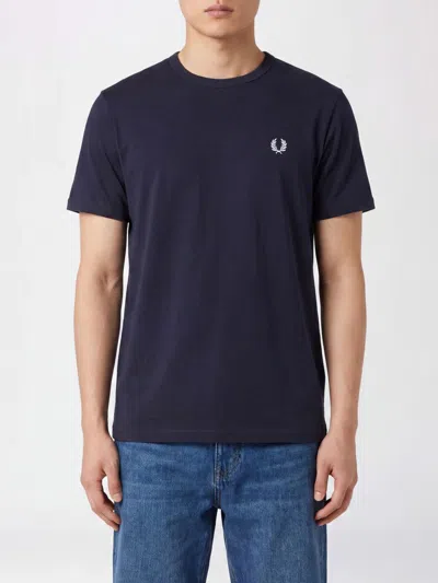 Fred Perry Tシャツ メンズ カラー ブラック In Blue