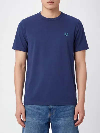 FRED PERRY FRED PERRY T-SHIRT MEN COLOR BLUE 2,I30232240
