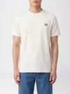 Fred Perry T-shirt Men Color Brown In White