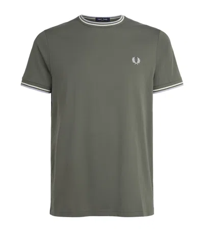 Fred Perry Cotton Twin Tipped T-shirt In Animal Print
