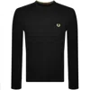 Fred Perry Mens Long Sleeve Twin Tipped T-shirt In Black
