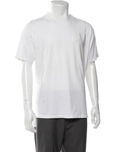 Pre-owned Fred Perry Crew Neck Short Sleeve T-shirt In White