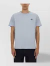 Fred Perry Crew Neck Soft Fabric Short Sleeves In Blue