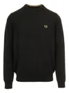 Fred Perry Crew-neck Sweater In Black