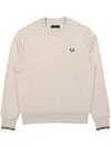 Fred Perry Crew-neck Sweatshirt In Neutral