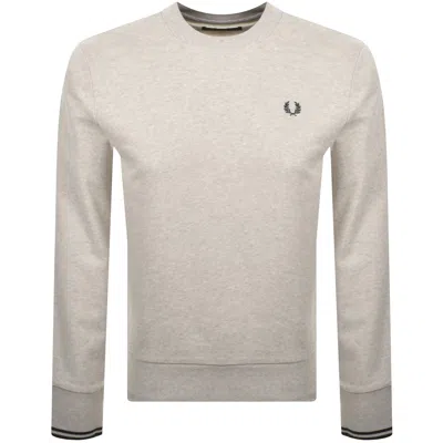 Fred Perry Crew Neck Sweatshirt Beige