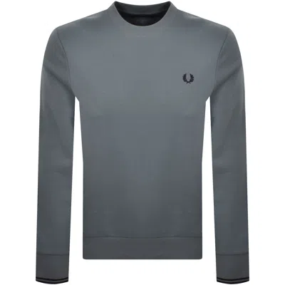 Fred Perry Crew Neck Sweatshirt Blue