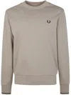 Fred Perry Logo-embroidered Sweatshirt In Brown