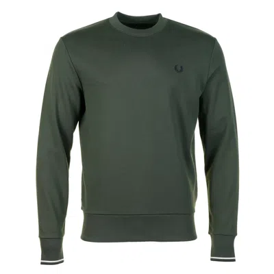 Fred Perry Crew Neck Sweatshirt Court Green