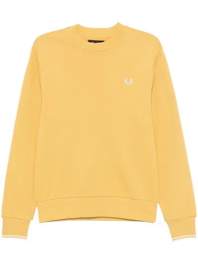 Fred Perry Crew-neck Sweatshirt In Gelb