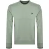 Fred Perry Crew Neck Sweatshirt Bayleaf Green