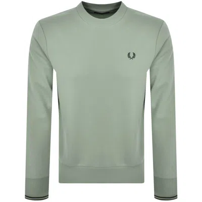 Fred Perry Crew Neck Sweatshirt Green