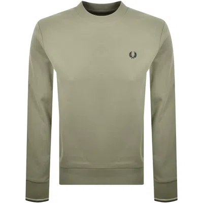 Fred Perry Crew Neck Sweatshirt Green