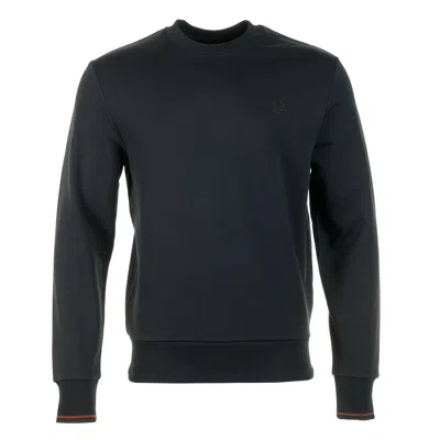 Fred Perry Crew Neck Sweatshirt Navy / Brandy / Rich Brown