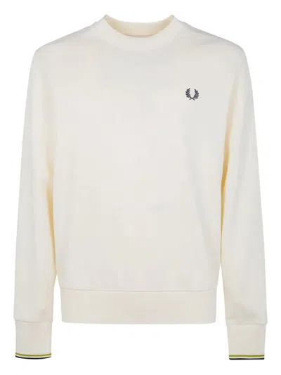 FRED PERRY "FRED PERRY" CREW NECK SWEATSHIRT,FP.M7535.56 46A ECR TBYLLW ANCGY