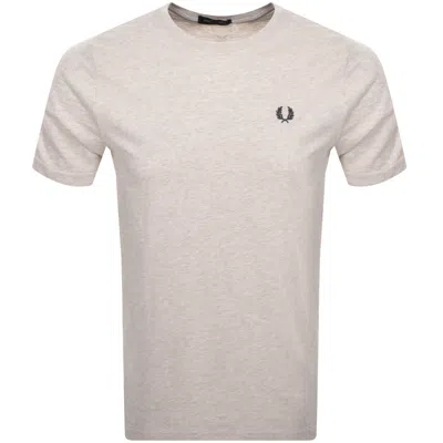 Fred Perry T-shirt With Logo In Beige