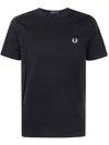 Fred Perry Oversized Logo T-shirt In Black