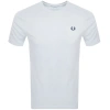 FRED PERRY FRED PERRY CREW NECK T SHIRT BLUE
