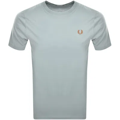 Fred Perry Crew Neck T Shirt Blue In Gray