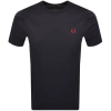 FRED PERRY FRED PERRY CREW NECK T SHIRT NAVY
