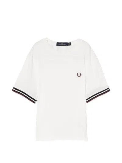 Fred Perry Crew Neck T-shirt In White