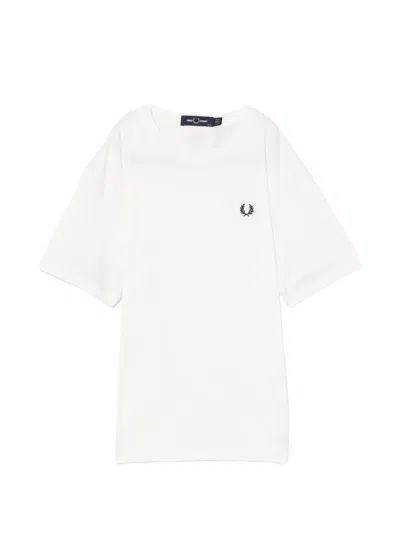 Fred Perry Crew Neck T-shirt In White