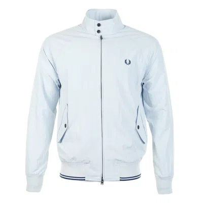 Fred Perry Crinkle Harrington Jacket Dusky Blue