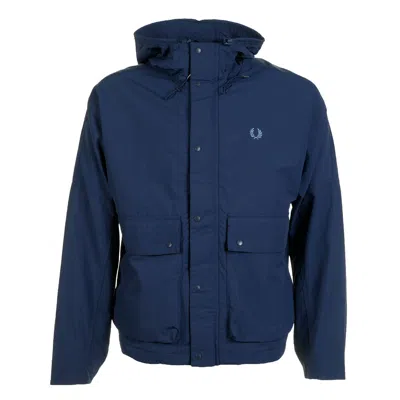 Fred Perry Cropped Ripstop Parka Tennis Blue